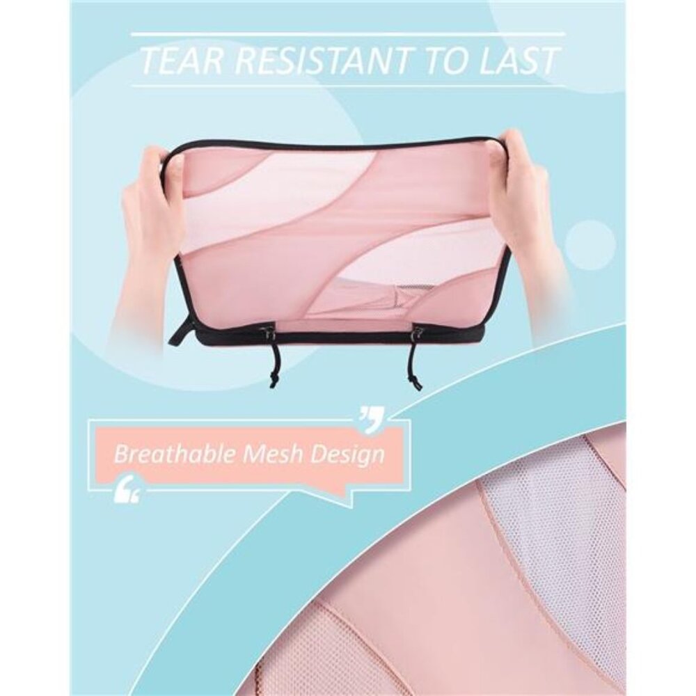 Compression Packing Cubes, 6 Set/4 Set/2 Set Travel Packing Cubes for Carry on - Picture 5 of 7
